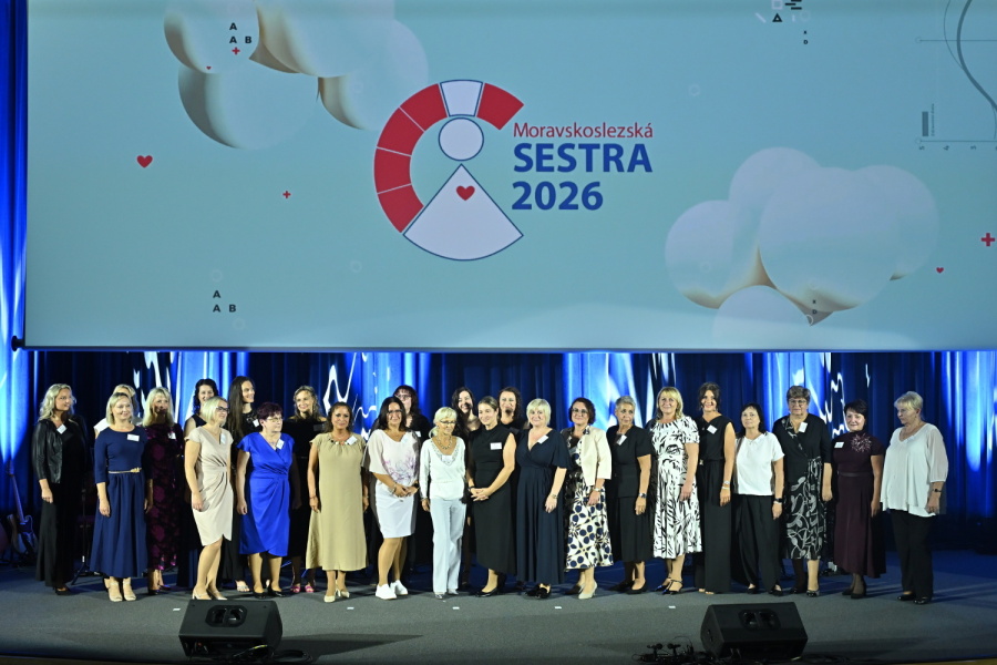 Moravskoslezská sestra 2026: Ocenění převzaly zdravotnice ze 14 zařízení, veřejnost vybrala Nikolu Mazancovou