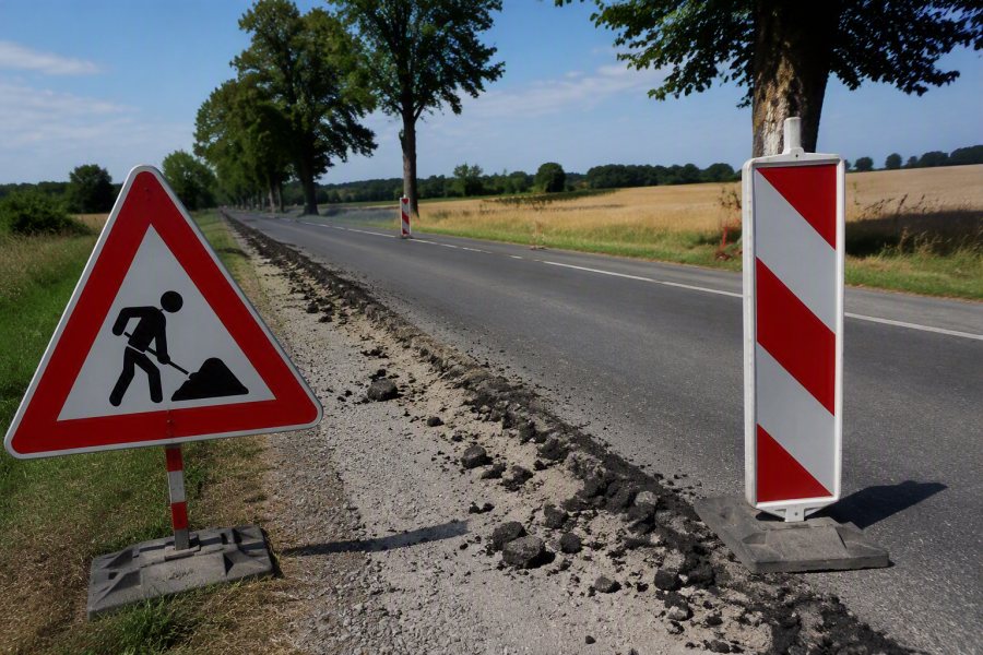 Trhliny, výtluky a poničená krajnice budou minulostí. Kraj modernizuje silnici u Ryžoviště
