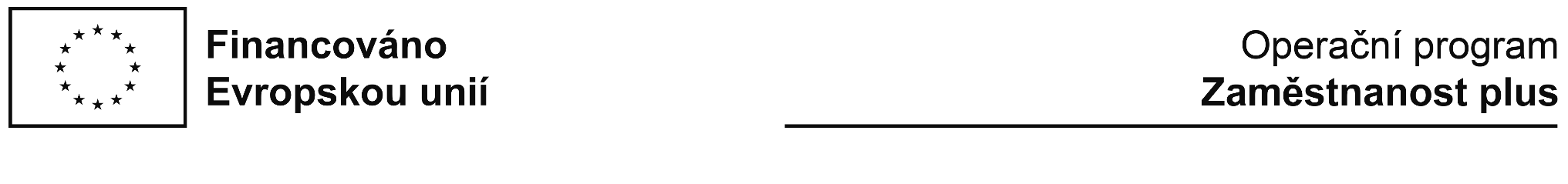 Banner – Financováno EU – OP Zamětnanost plus