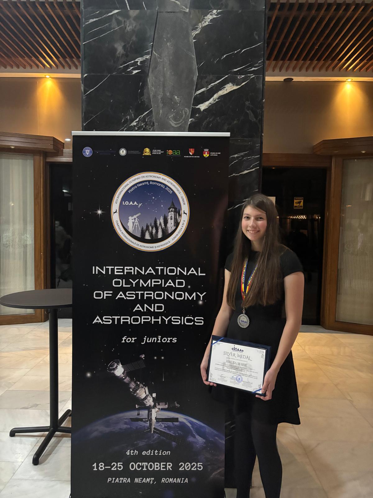 Studentka z Ostravy zazářila na Mezinárodní olympiádě v astronomii a astrofyzice